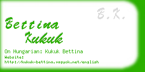 bettina kukuk business card